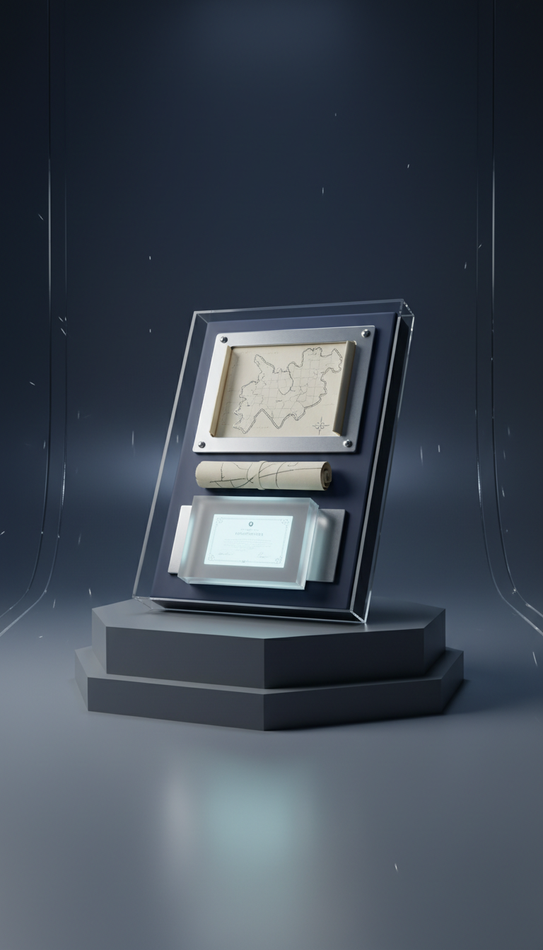 Limited-edition plot map display kit